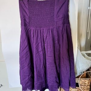 Purple Express Ruched Sweetheart dress